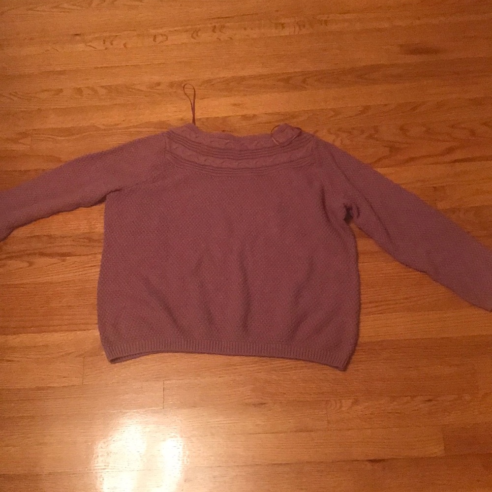 Croft & Barrow purple knitted sweater (size XL)